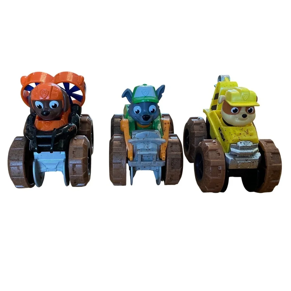 Paw Patrol Dino Rescue True Metal Zuma Rocky Rubble Muddy Diecast Vehicle Lot 3
